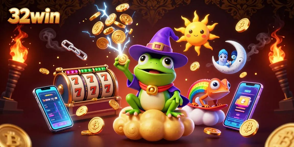 32win offers rich gaming experience with golden coins and dynamic jackpot elements.