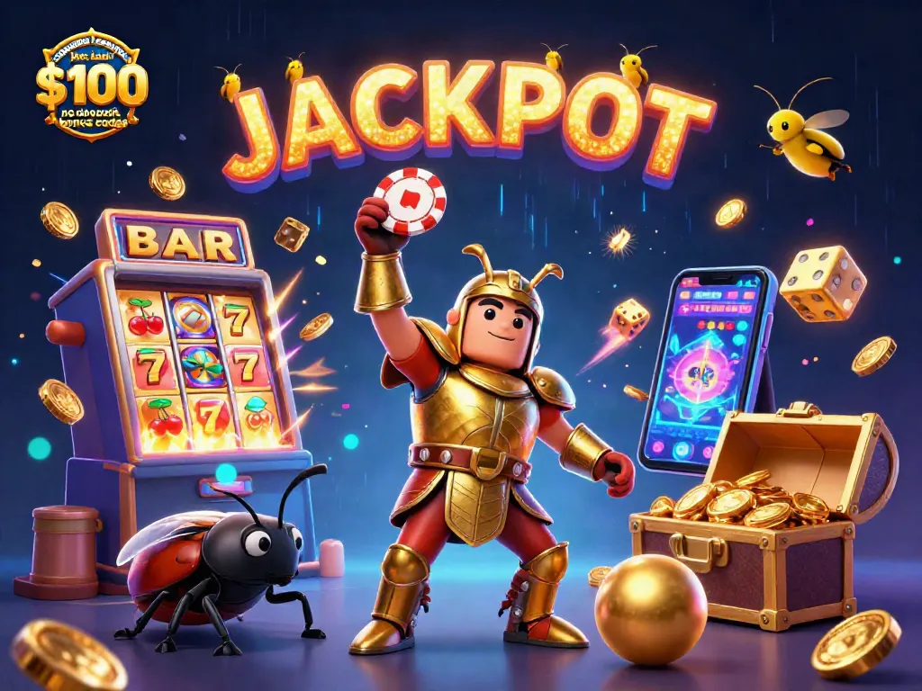 Engage in excitement with the captain jack casino $100 no deposit bonus codes amidst a vibrant 3D casino scene.