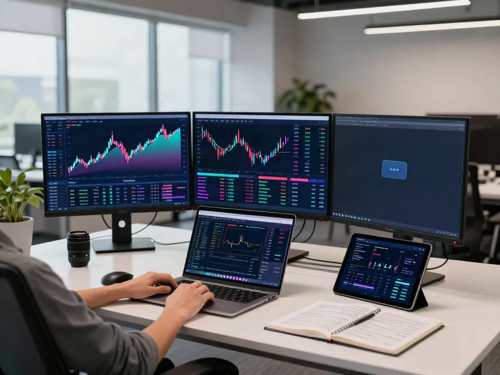 实时行情API used in a professional crypto trading environment with live charts, digital wallet, and advanced trading tools.