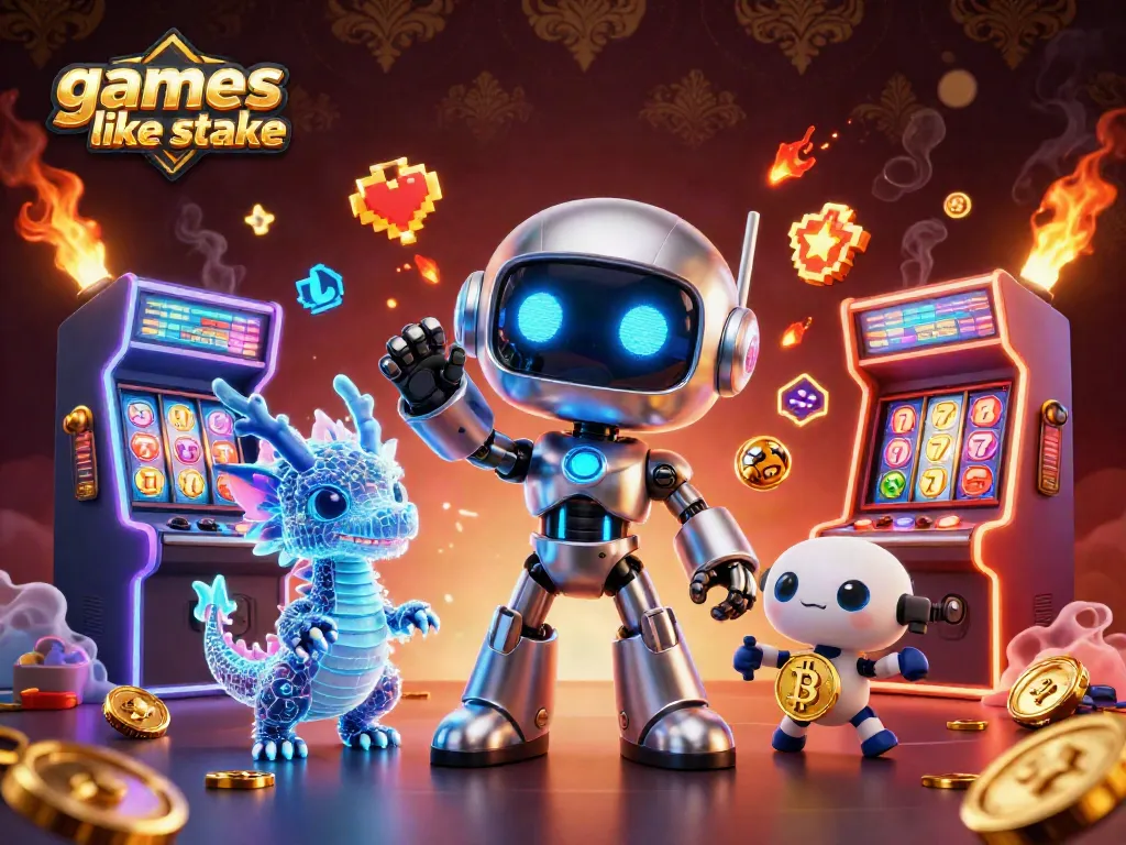 Experience thrilling games like stake with vibrant arcade elements and a high-tech gambling scene