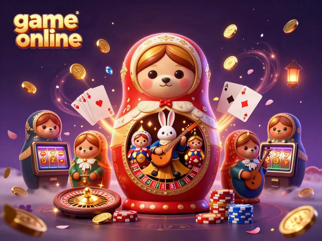 Engage in the vibrant world of game online with 3D casino elements and charming characters.
