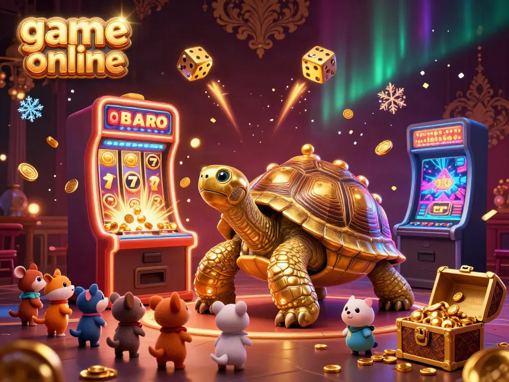 Experience the thrill of game online with our vibrant illustration showcasing a casino-inspired scene.