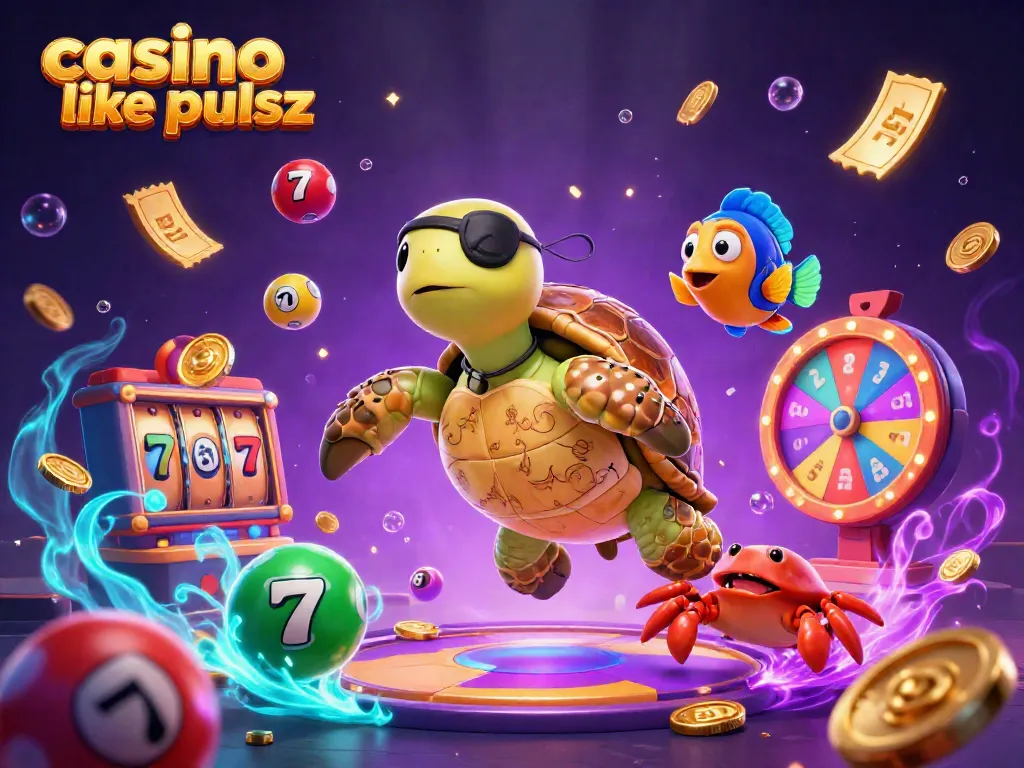 Engage in a vibrant gaming experience at a casino like pulsz with dynamic characters and colorful gaming elements.