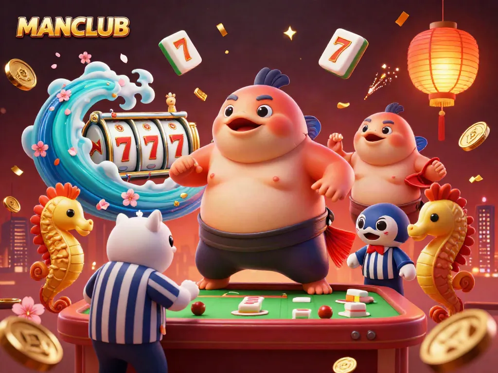 Engage in thrilling gameplay at MANCLUB with vibrant slot reels and magical underwater characters.