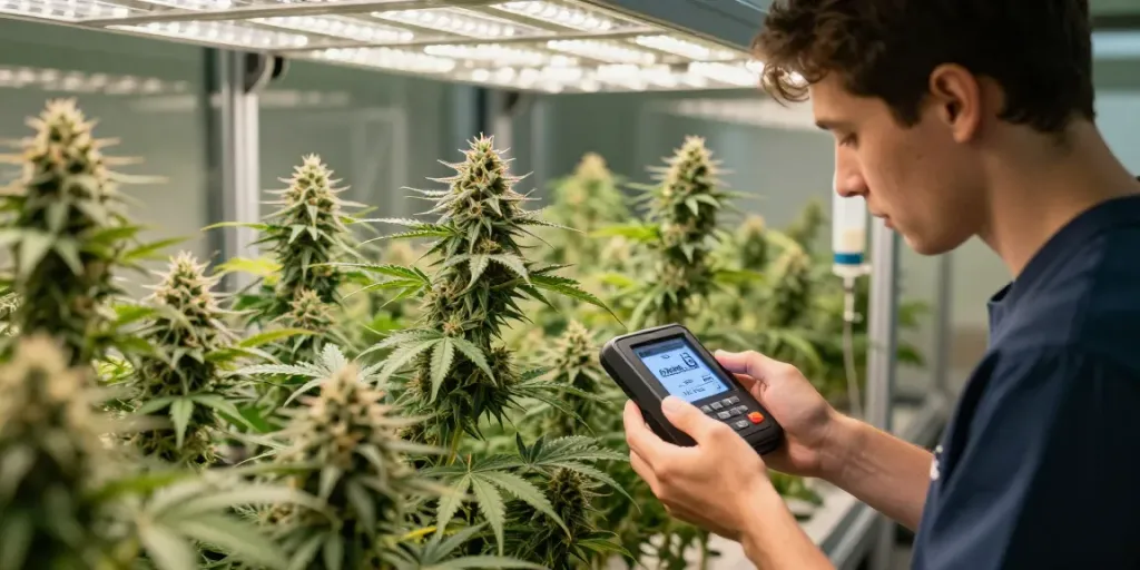 Alien Labs Brainwash cannabis flower cultivation in vibrant indoor garden