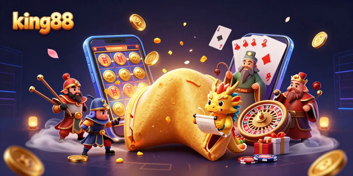 Engage in thrilling wins with king88's vibrant casino scene, featuring dragons and fortune elements.
