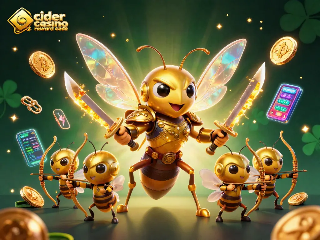Engage with the cider casino reward code for exciting gaming action amidst vibrant slot reels and crypto coins.