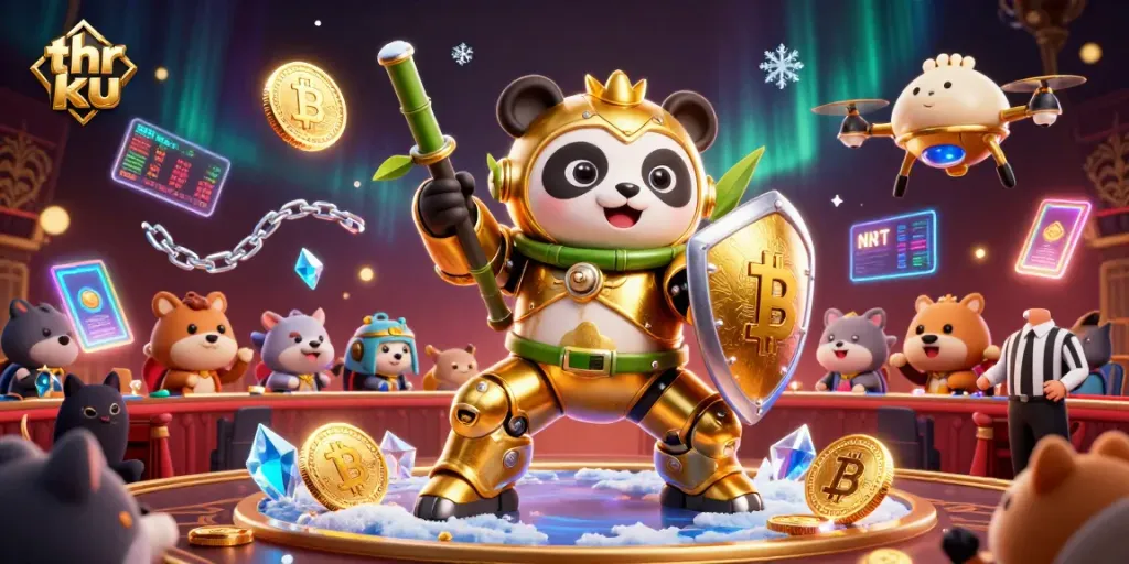 Engage with thrilling gameplay at thr ku casino with a mech-panda pilot in action.