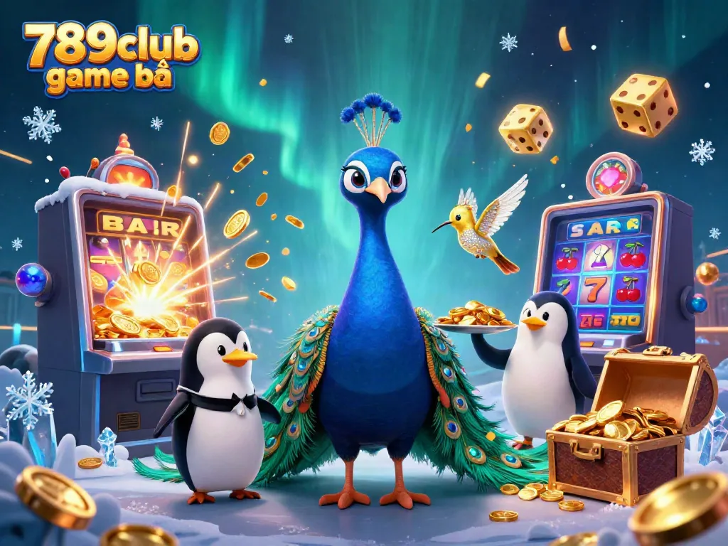 Experience the excitement of 789club game bài with colorful casino elements and dynamic characters.