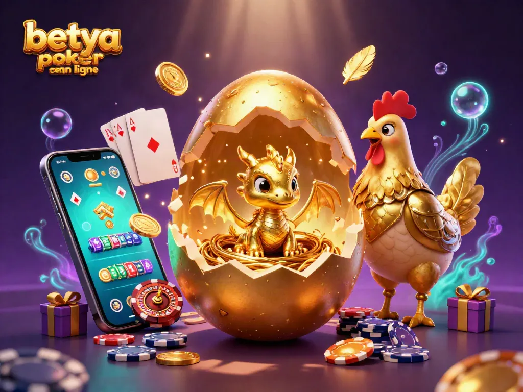 Experience thrilling poker action at betya poker casino en ligne with a scene of gold chips and gaming excitement.