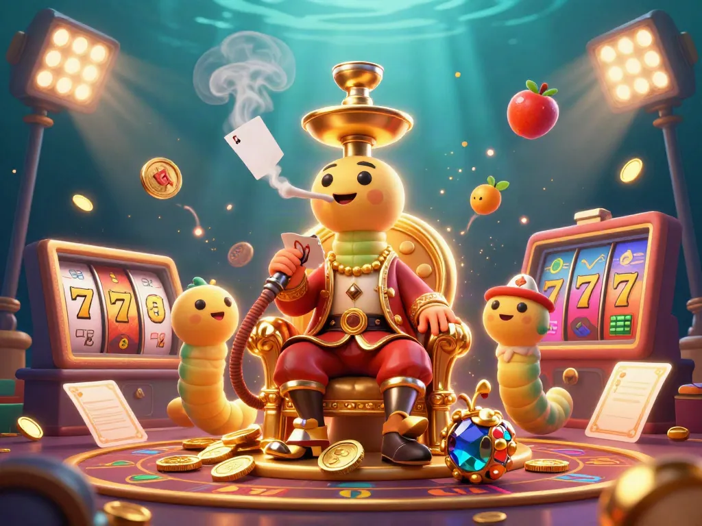 Slot memicu jackpot dengan mesin slot yang berkilau dan karakter yang penuh warna